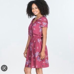 COPY - Large Matilda Jane floral dress short sleeve multicolor